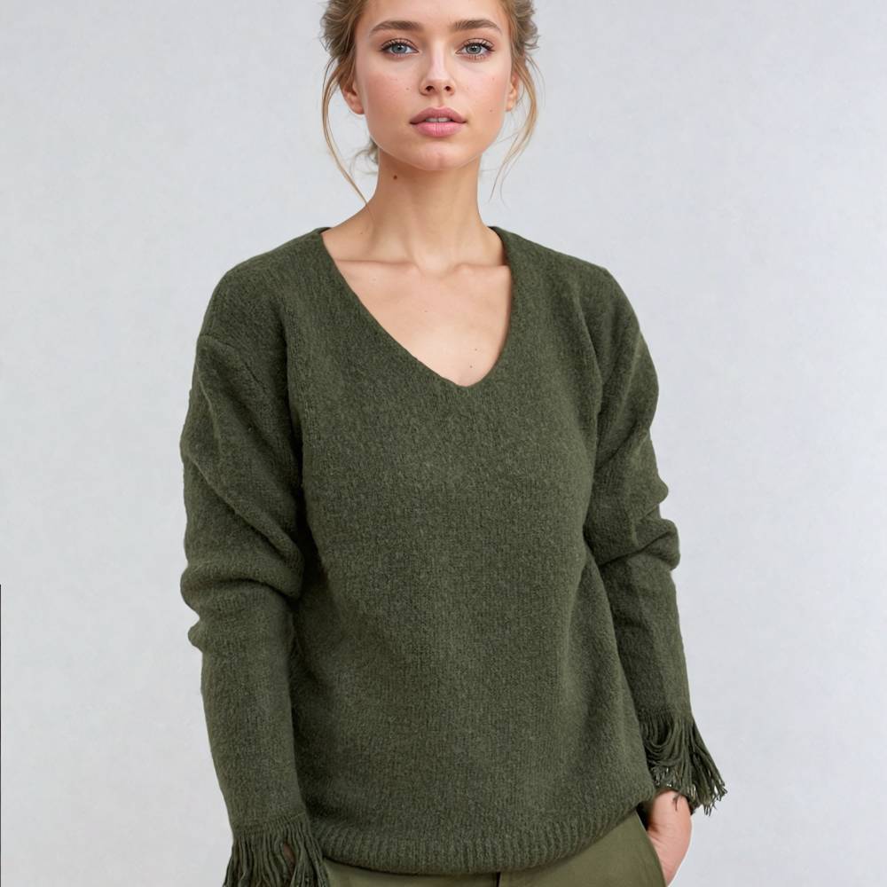 Soul Kathrine NELA SWEATER olive Riesige Rabatte
