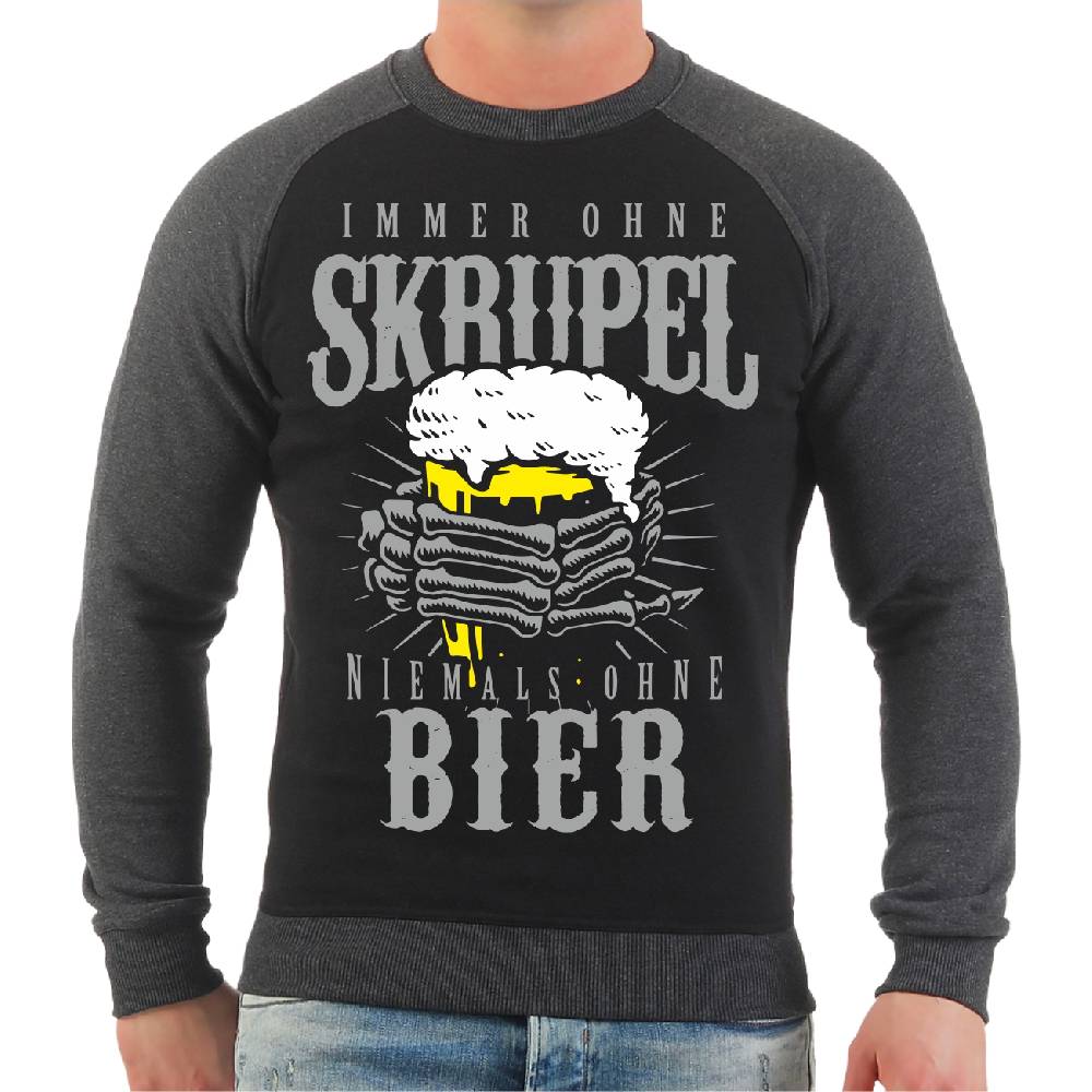 Spass Kostet Männer Sweatshirt Immer ohne Skrupel Niemals ohne BIER Rabatt