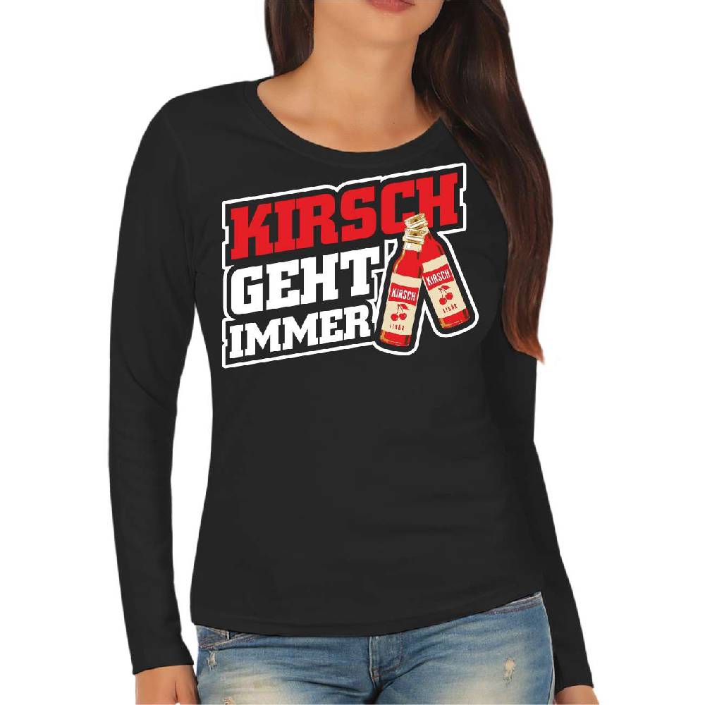 Spass Kostet Frauen Longsleeve Kirsch geht immer