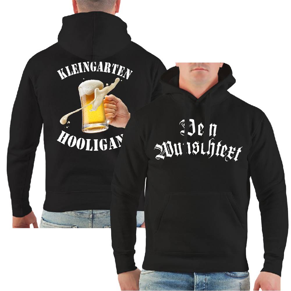 Spass Kostet Männer Kapu WUNSCHTEXT Kleingarten Hooligans 50% Rabatt für begrenzte Zeit