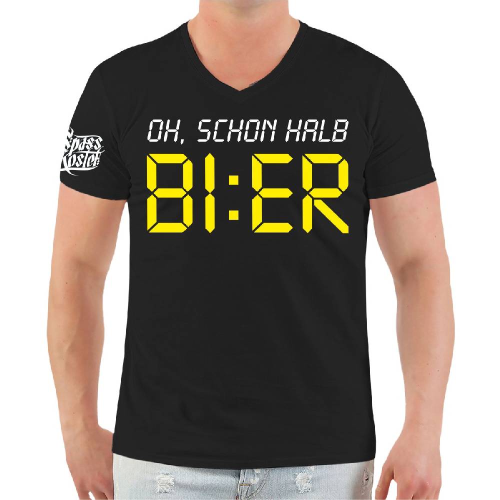 Spass Kostet Männer T-Shirt OH SCHON HALB BIER Heißer Verkauf