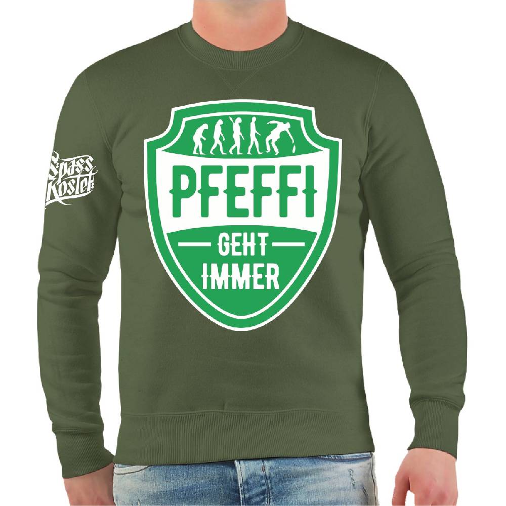 Spass Kostet Männer Sweatshirt Pfefferminz geht immer Tägliche Deals