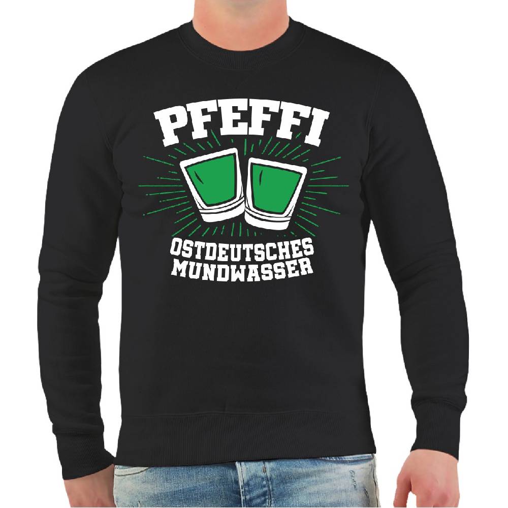 Spass Kostet Männer Sweatshirt Pfefferminz Ostdeutsches Mundwasser