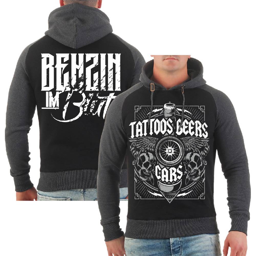Spass Kostet Männer Kapu Benzin im Blut Tattoos Beers Cars Super Rabatt