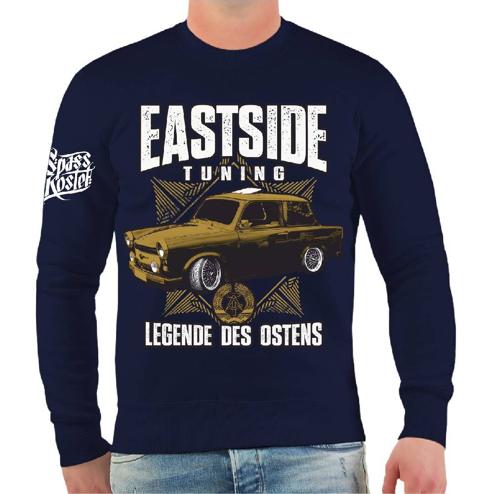 Spass Kostet Männer Sweatshirt DDR Eastside Tuning Legende des Ostens Hotsell