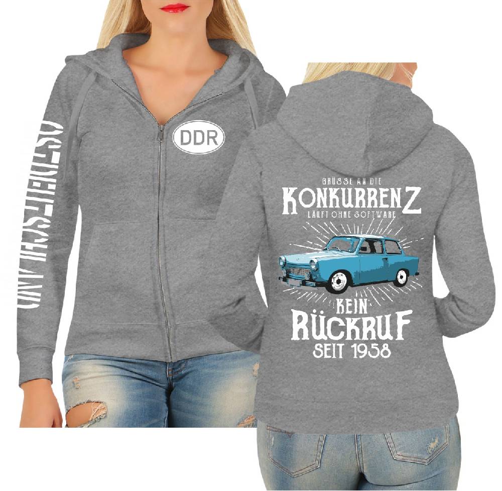 Spass Kostet Frauen Kapujacke DDR Grüße an die Konkurrenz KEIN RÜCKRUF Online Outlet