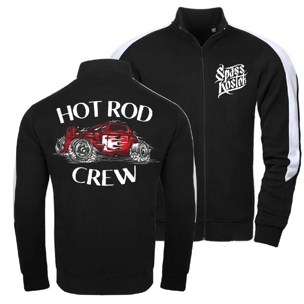 Spass Kostet Männer Trainingsjacke mit Streifen Hot Rod Crew Fabrikpreis