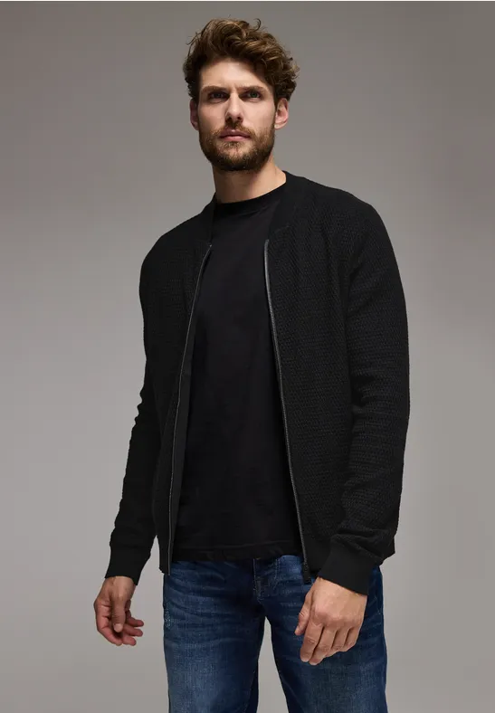 Street One Strukturjacke mit Zipper Riesige Ersparnisse