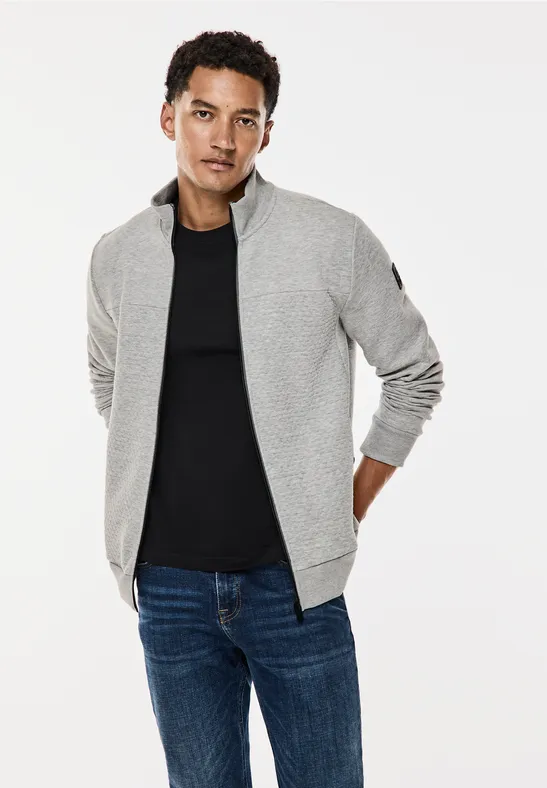 Street One Sweatjacke mit Materialmix Neueste Stile