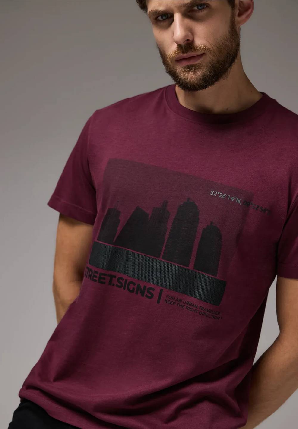 Street One T-Shirt mit Skyline-Print