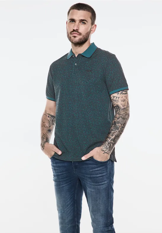 Street One Piquée Poloshirt mit Print Begrenztes Angebot