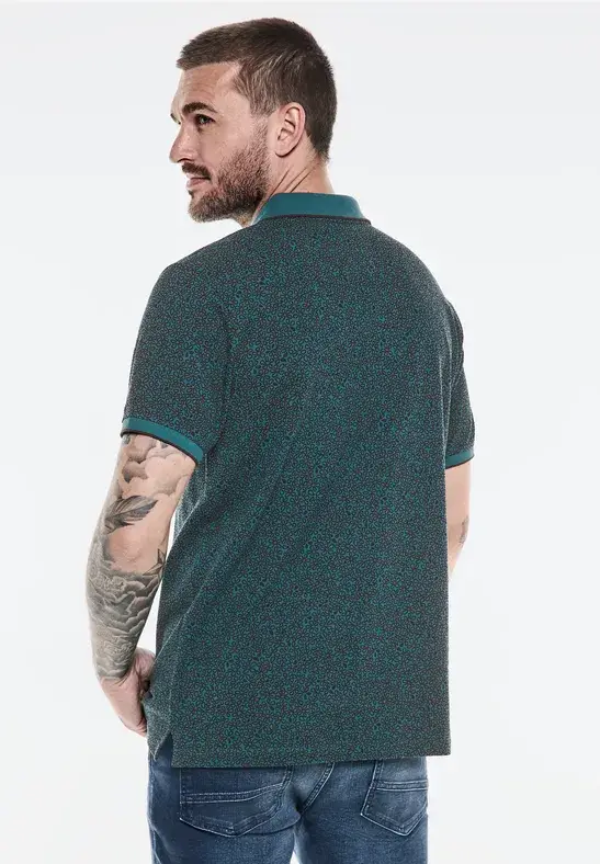 Street One Piquée Poloshirt mit Print Begrenztes Angebot