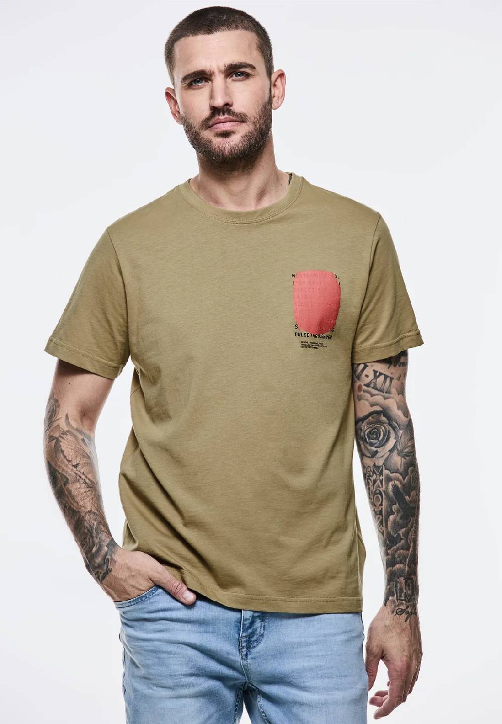 Street One T-Shirt mit Brustprint