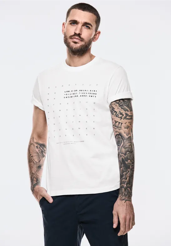 Street One T-Shirt mit Wording Große Rabatte