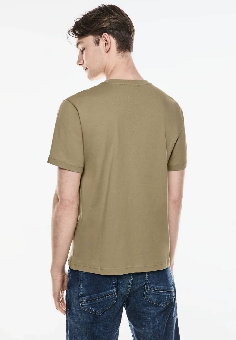 Street One Basic T-Shirt in Unifarbe VIP-Rabatte