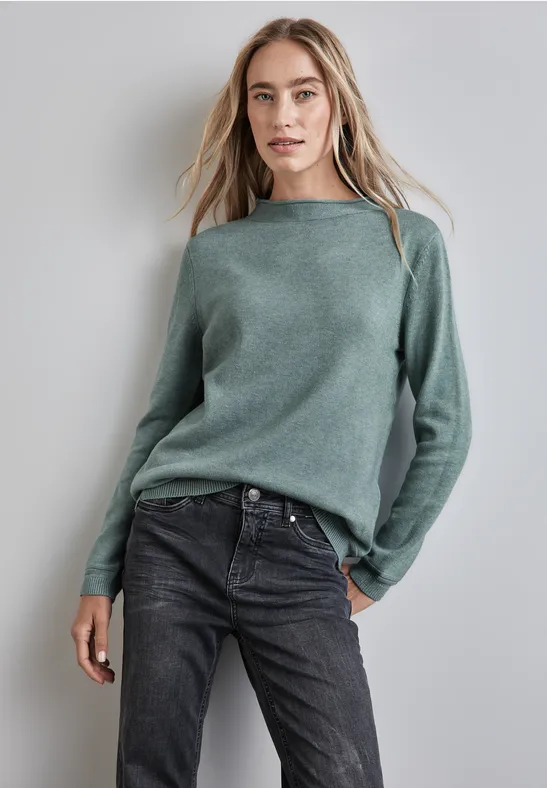 Street One Pullover mit gerolltem Saum Nur für heute