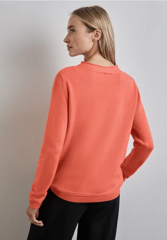 Street One Pullover mit gerolltem Saum Rabatte dieses Monats