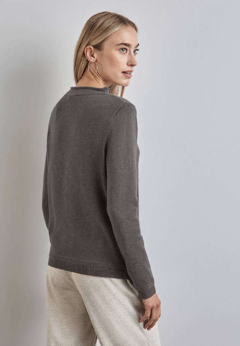 Street One Pullover mit gerolltem Saum Outlet