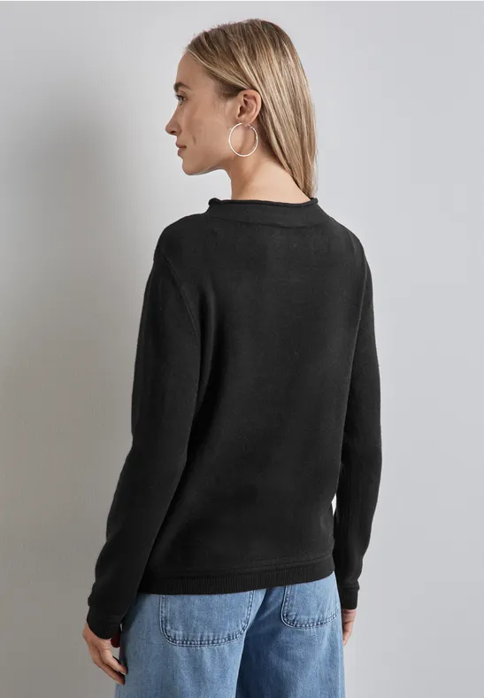 Street One Pullover mit gerolltem Saum Fabrikpreis