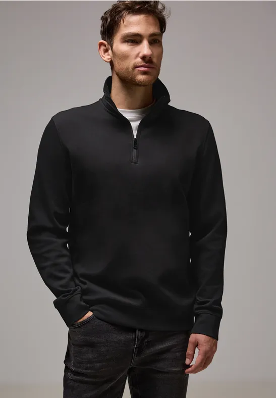 Street One Stretch Halfzip Sweater Heißer Verkauf