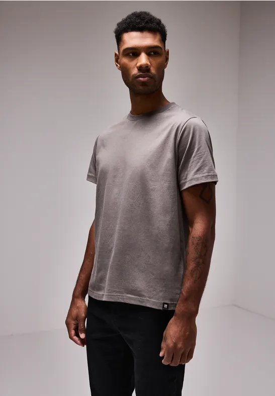 Street One Basic T-Shirt in Unifarbe Kauf eins, bekomm eins gratis