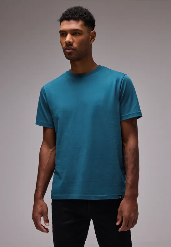 Street One Basic T-Shirt in Unifarbe Tägliche Deals