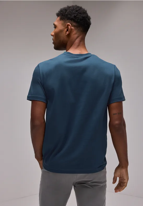 Street One Basic T-Shirt in Unifarbe Bis zu 50% Rabatt