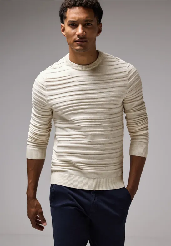 Street One Pullover mit Strukturstreifen Bis zu 55% Rabatt