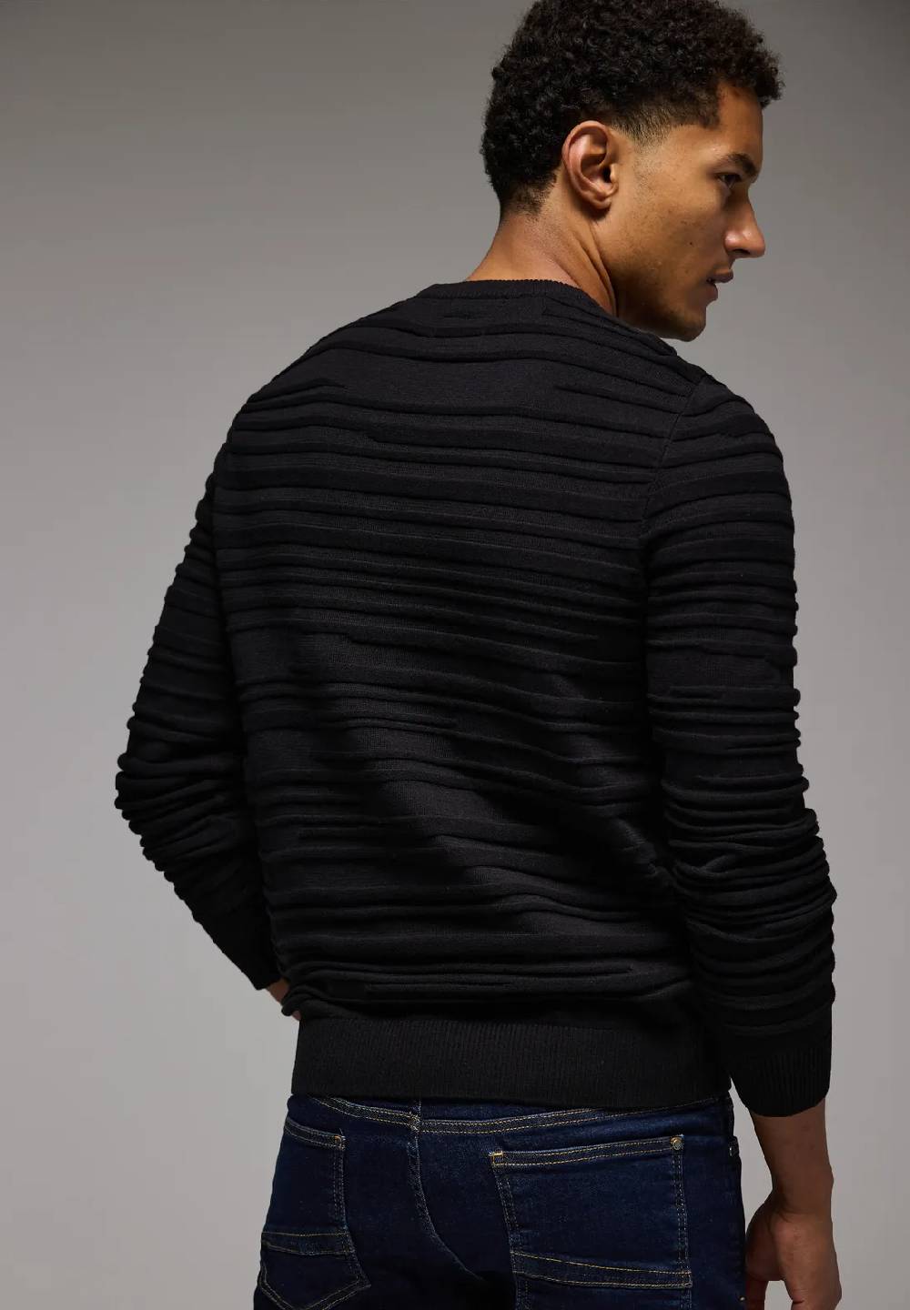 Street One Pullover mit Strukturstreifen Discount Store für neue Produkte