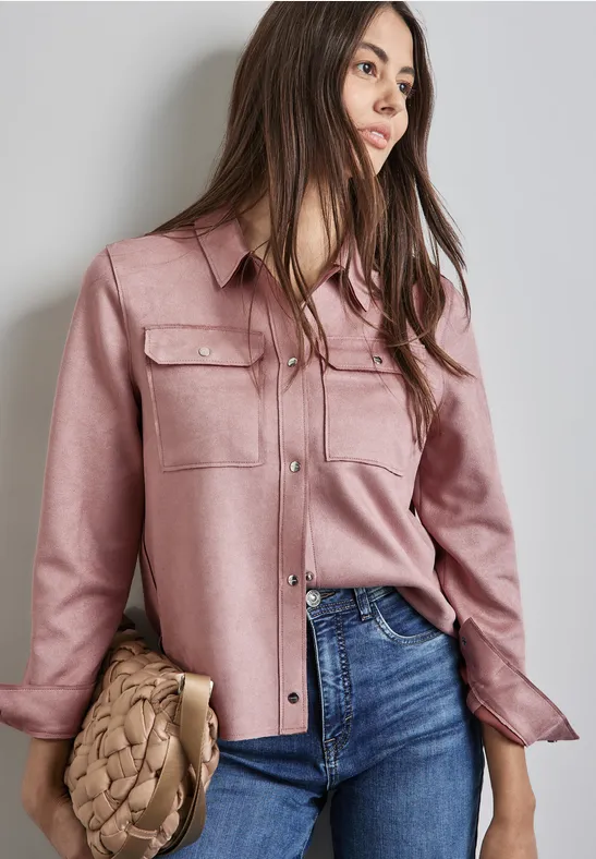 Street One Overshirt im Velours-Look Kostenloser Versand