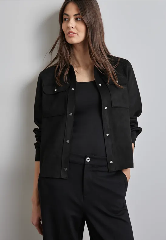 Street One Overshirt im Velours-Look Begrenztes Angebot