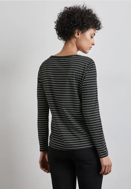 Street One Gestreiftes Langarmshirt Saisonschlussverkauf