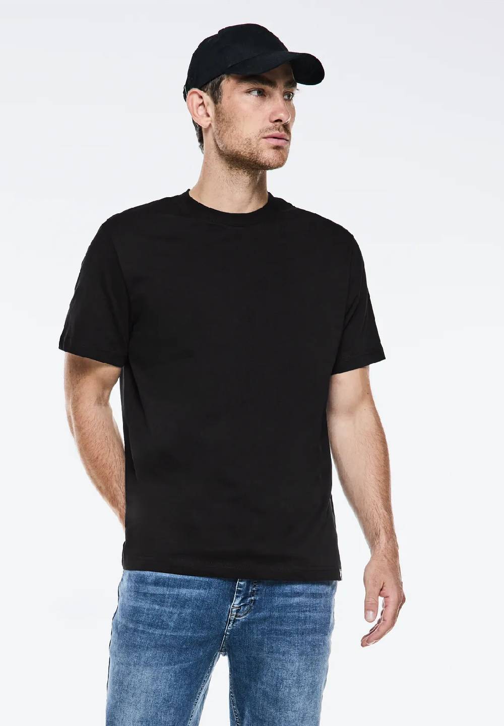Street One Basic T-Shirt in Unifarbe Lagerräumung