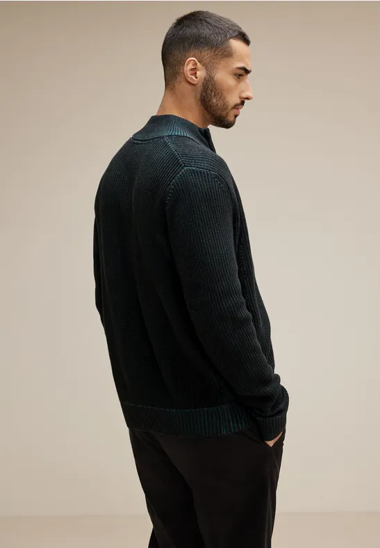Street One Struktur Cardigan mit Zipper Heißer Verkauf