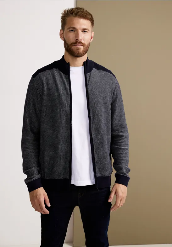 Street One Strickjacke in Birdseyeoptik Tiefpreis