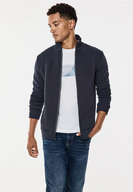 Street One Sweatjacke mit Materialmix Wochenangebot