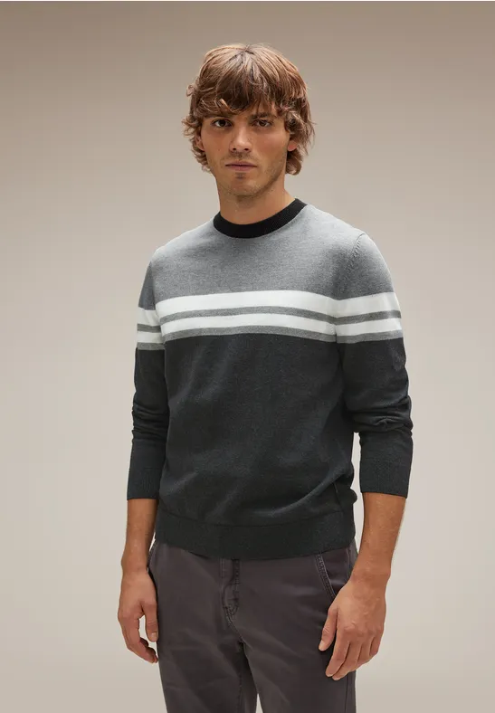 Street One Gestreifter Strickpullover Sonderangebot der Fabrik