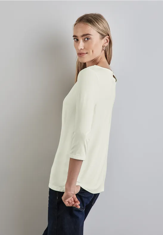 Street One Materialmix-Shirt Schlussverkauf