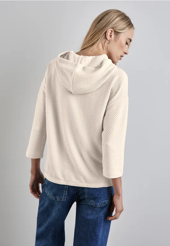 Street One Strukturshirt mit Kapuze Kostenloser Versand
