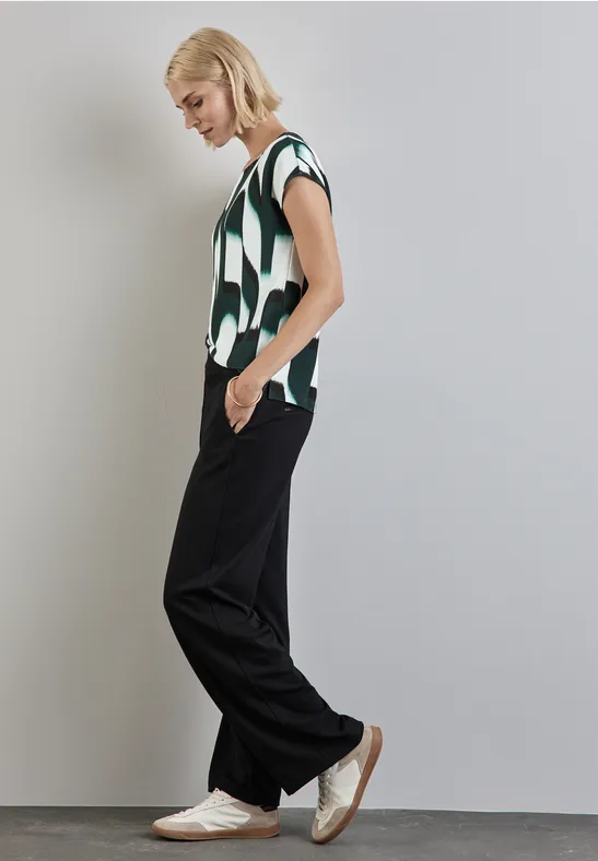 Street One Bedrucktes Ottoman-Shirt Limitierter Zeitrabatt