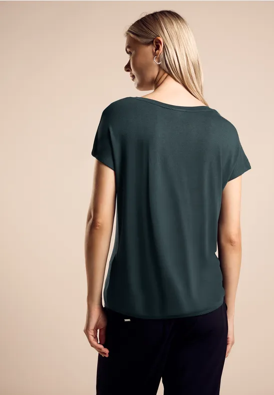 Street One T-Shirt mit Glanz-Detail Weihnachtsangebot