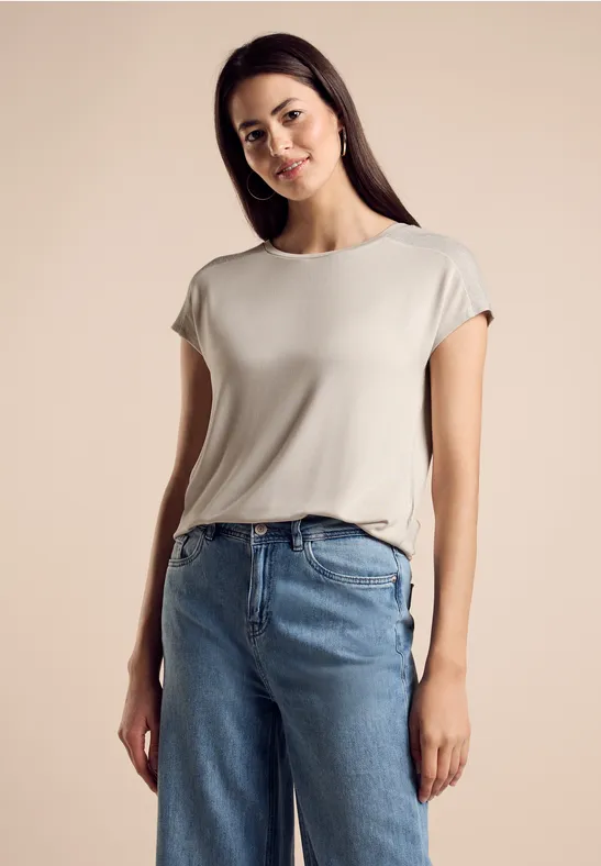 Street One T-Shirt mit Glanz-Detail Valentinstagsangebot