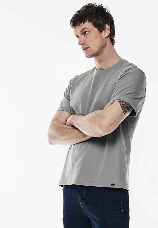 Street One Basic T-Shirt in Unifarbe Begrenzte Freigabe