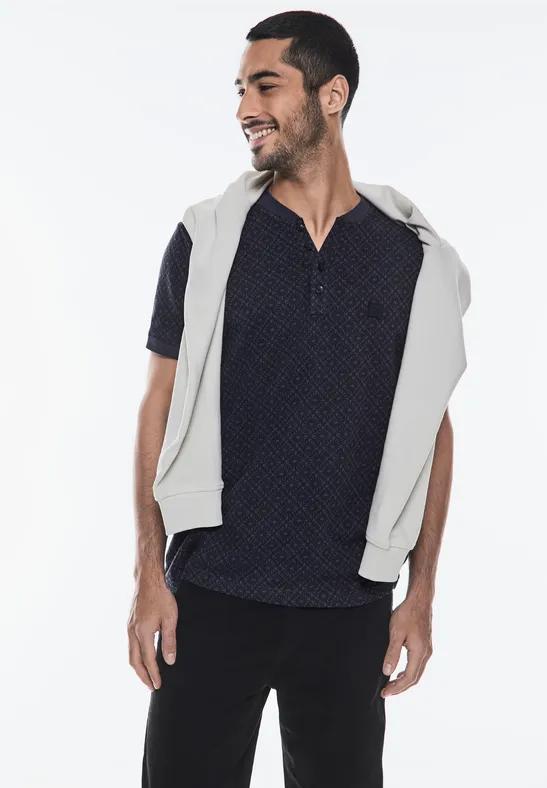Street One Gemustertes Henley T-Shirt Zeitbegrenzte Promotion