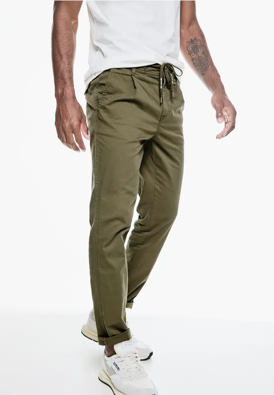 Street One Relaxed Bundfalten Chino Riesige Rabatte