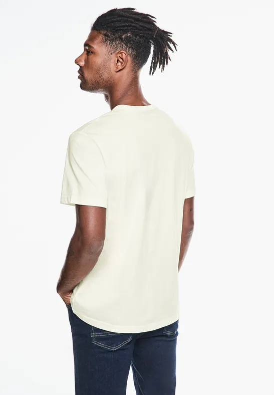 Street One T-Shirt mit 3D Wording Kostenloser Versand international