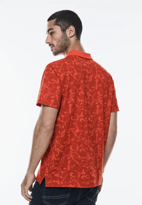 Street One Piquée Print Poloshirt Speichern exportieren