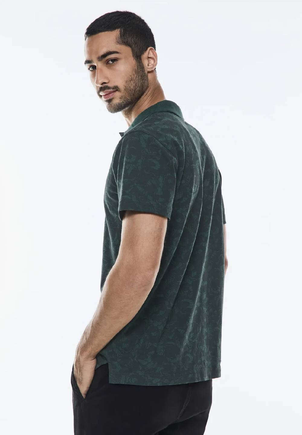 Street One Piquée Print Poloshirt 50% Rabatt für begrenzte Zeit
