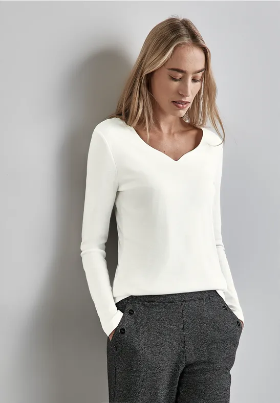 Street One Shirt mit Herzausschnitt Vatertagsangebot