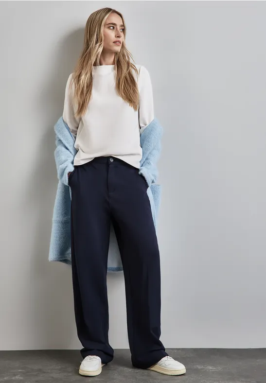 Street One Turtleneck Struktur-Shirt Heißer Verkauf